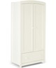 Mia 4 Piece Cotbed with Dresser Changer, Wardrobe, and Essential Pocket Spring Mattress Set- White image number 8